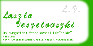 laszlo veszelovszki business card